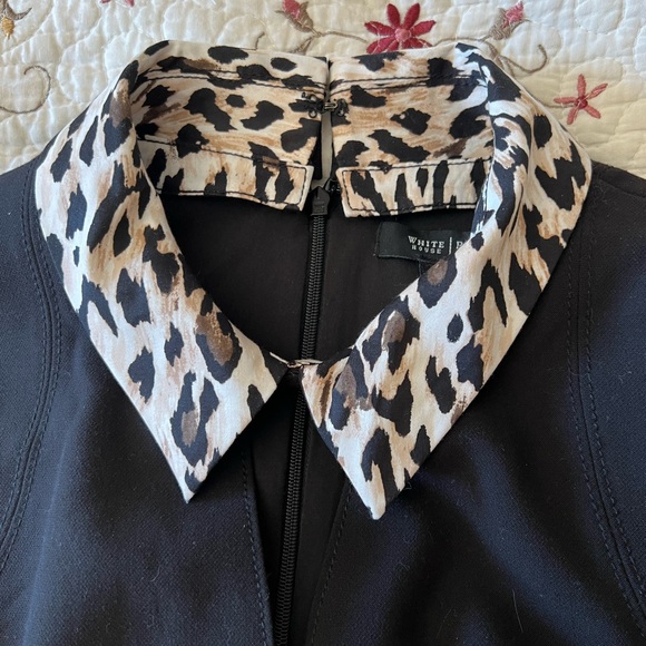 {WHBM} Black Sleeveless Detachable Collars Shift Dress Size 6 - Picture 9 of 9